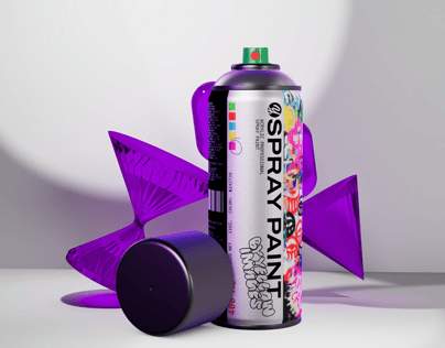 ProVisual — Opened Spray Paint Can 3D mockup
