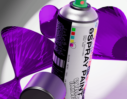 ProVisual — Opened Spray Paint Can 3D mockup and 3D model