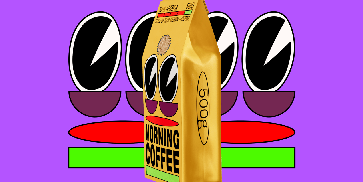 ProVisual — 500g Quad Seal Coffee Bag with Valve 3D mockup and 3D model -  try it now and get yours today