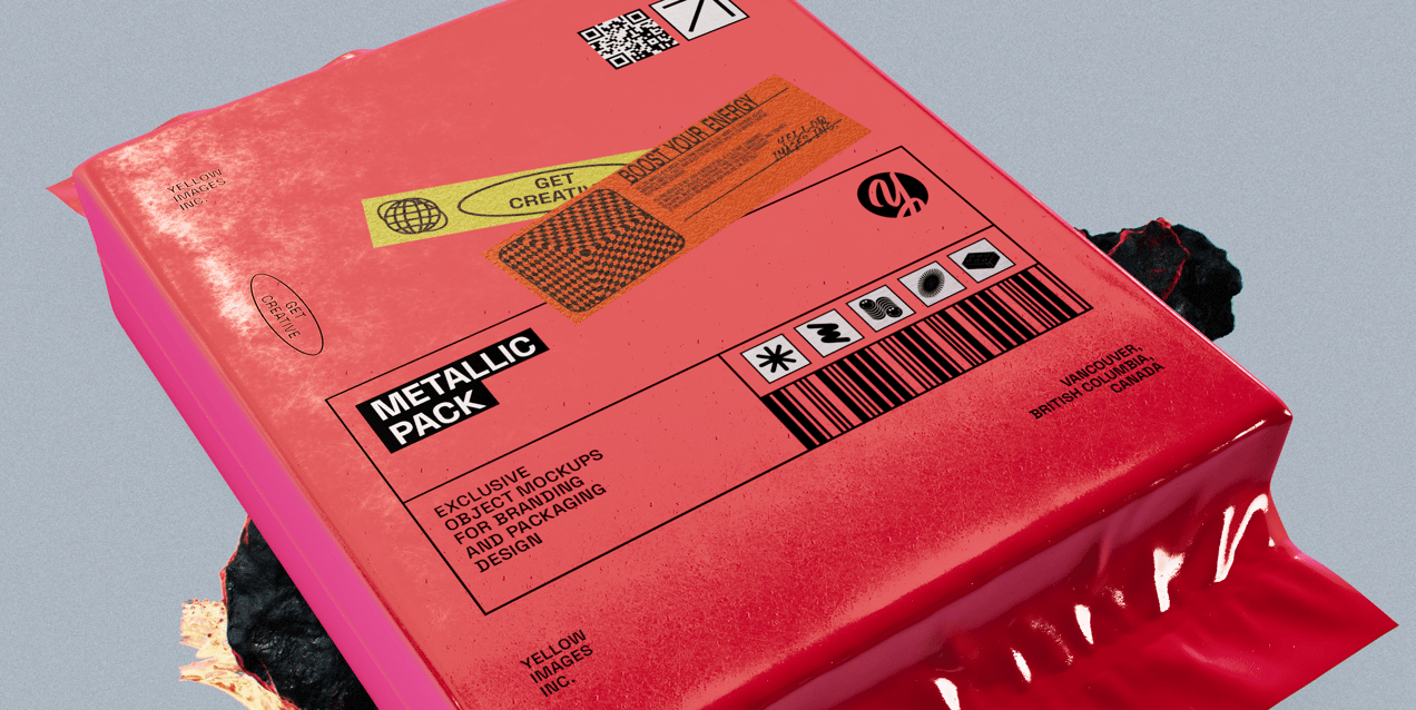 ProVisual — Aluminum Foil Vacuum Bag 3D mockup and 3D model - customize online