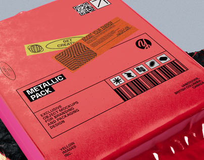 ProVisual — Aluminum Foil Vacuum Bag 3D mockup and 3D model - customize online
