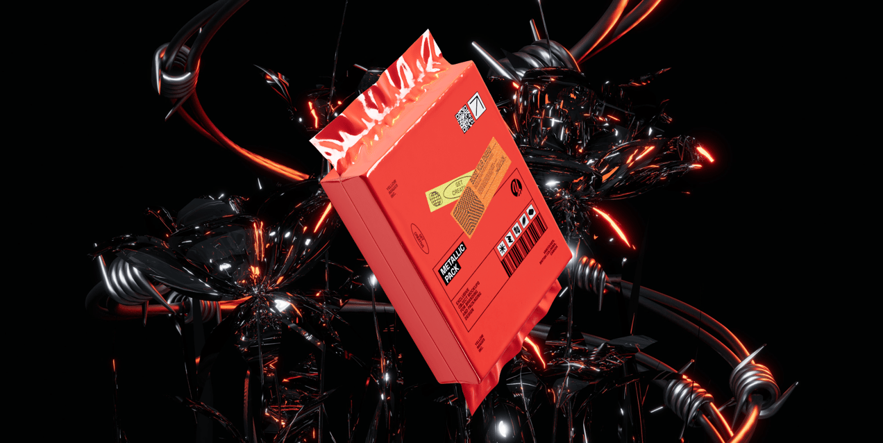 ProVisual — Aluminum Foil Vacuum Bag 3D mockup and 3D model - customize online