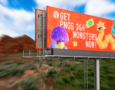 ProVisual —  Unipole Billboard 48x14 Feet 3D mockup and 3D model