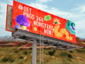 ProVisual —  Unipole Billboard 48x14 Feet 3D mockup and 3D model