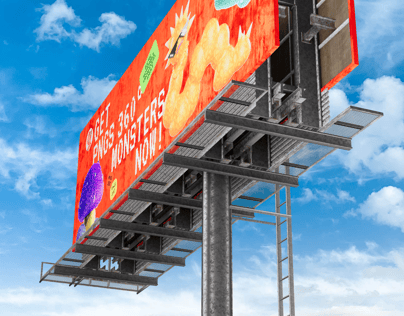 ProVisual — Unipole Billboard 3D mockup