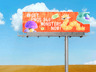 ProVisual —  Unipole Billboard 48x14 Feet 3D mockup and 3D model