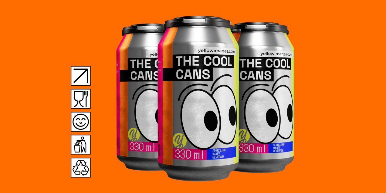 ProVisual —  4 Pack 330ml Can Carrier 3D mockup and 3D model - customize online now
