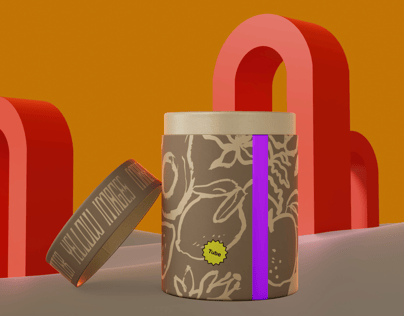 ProVisual — Opened Paper Tube 3D mockup and 3D model - try it now 