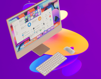 ProVisual — iMac 24 Inch Set 3D mockup and 3D model - explore every detail now