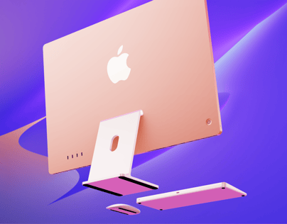 ProVisual — iMac 24 Inch Set 3D mockup and 3D model - explore every detail now