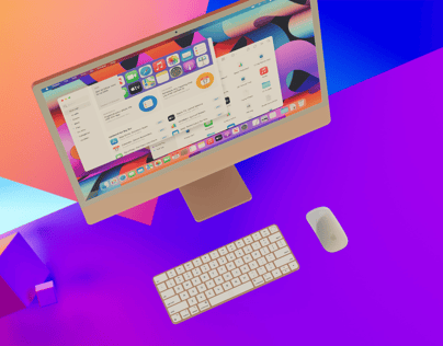 ProVisual — iMac 24 Inch Set 3D mockup and 3D model - explore every detail now