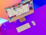 ProVisual — iMac 24 Inch Set 3D mockup and 3D model - explore every detail now