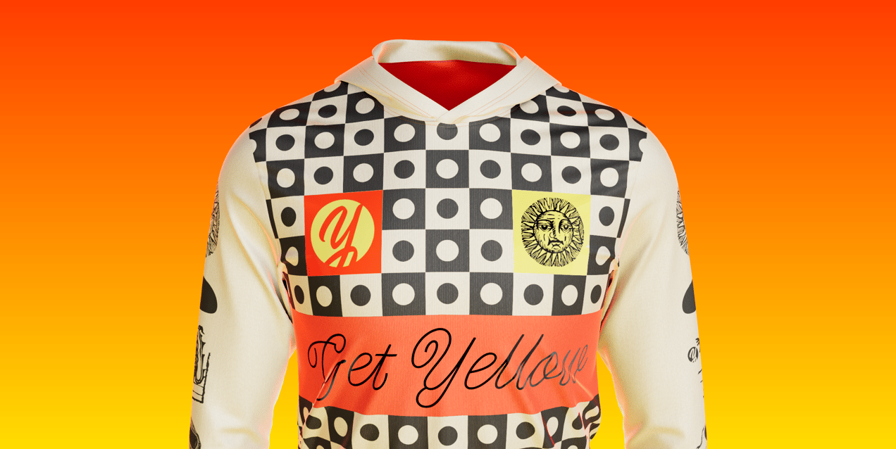 ProVisual —  Hooded Long Sleeve T-shirt 3D mockup and 3D model - customize online now