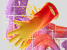 ProVisual — Long Heavy Duty Rubber Glove 3D mockup and 3D model - customize online now