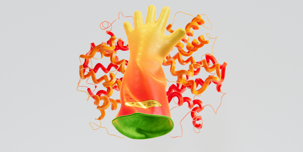 ProVisual — Long Heavy Duty Rubber Glove 3D mockup