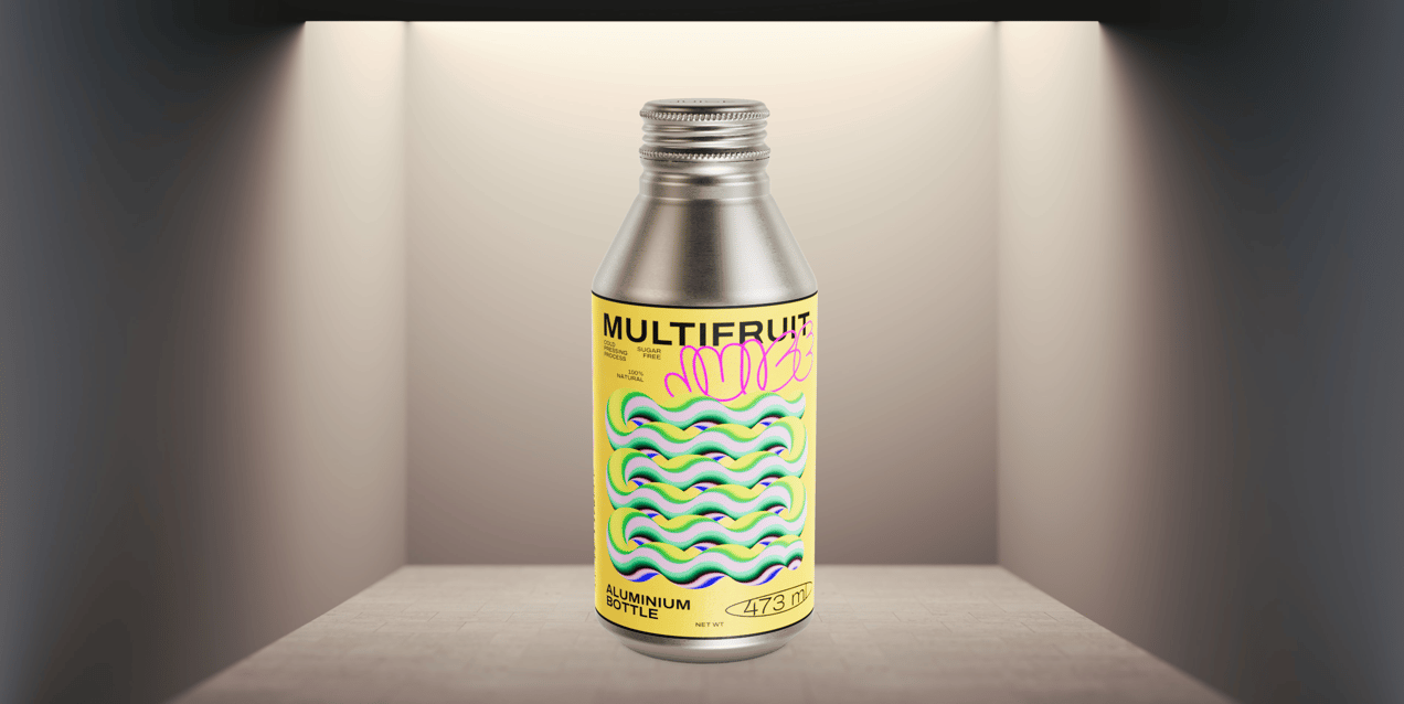 ProVisual —  500ml Aluminium Bottle 3D mockup and 3D model - explore every detail online now