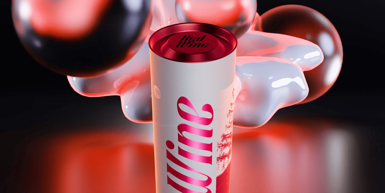 ProVisual —  Beverage Paper Tube 3D mockup and 3D model - try it now and get yours today