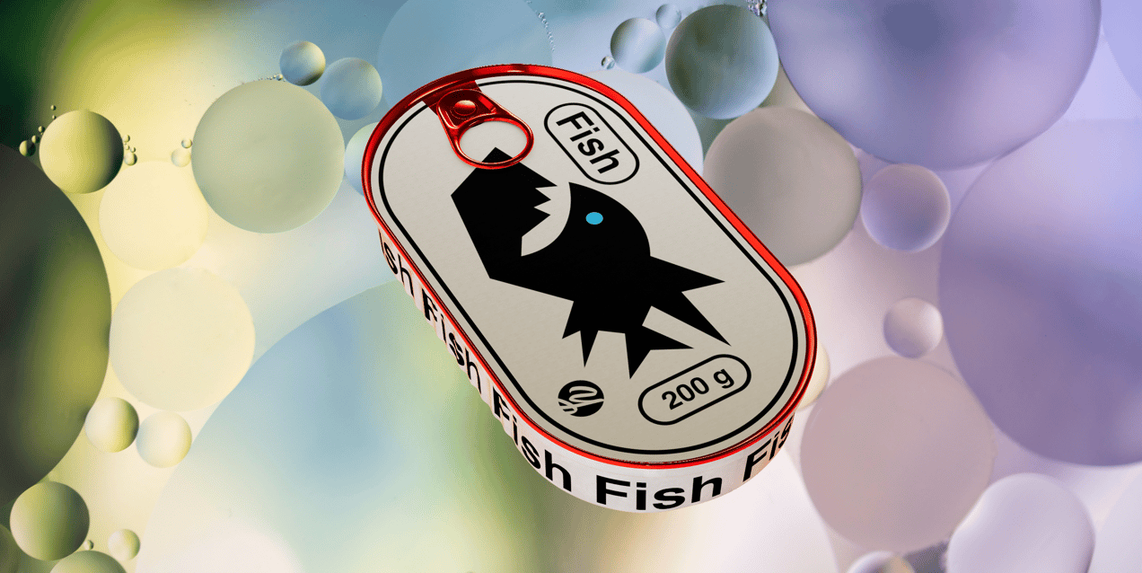 ProVisual —  200g Fish Can with Label 3D mockup and 3D model - try it now and get yours today