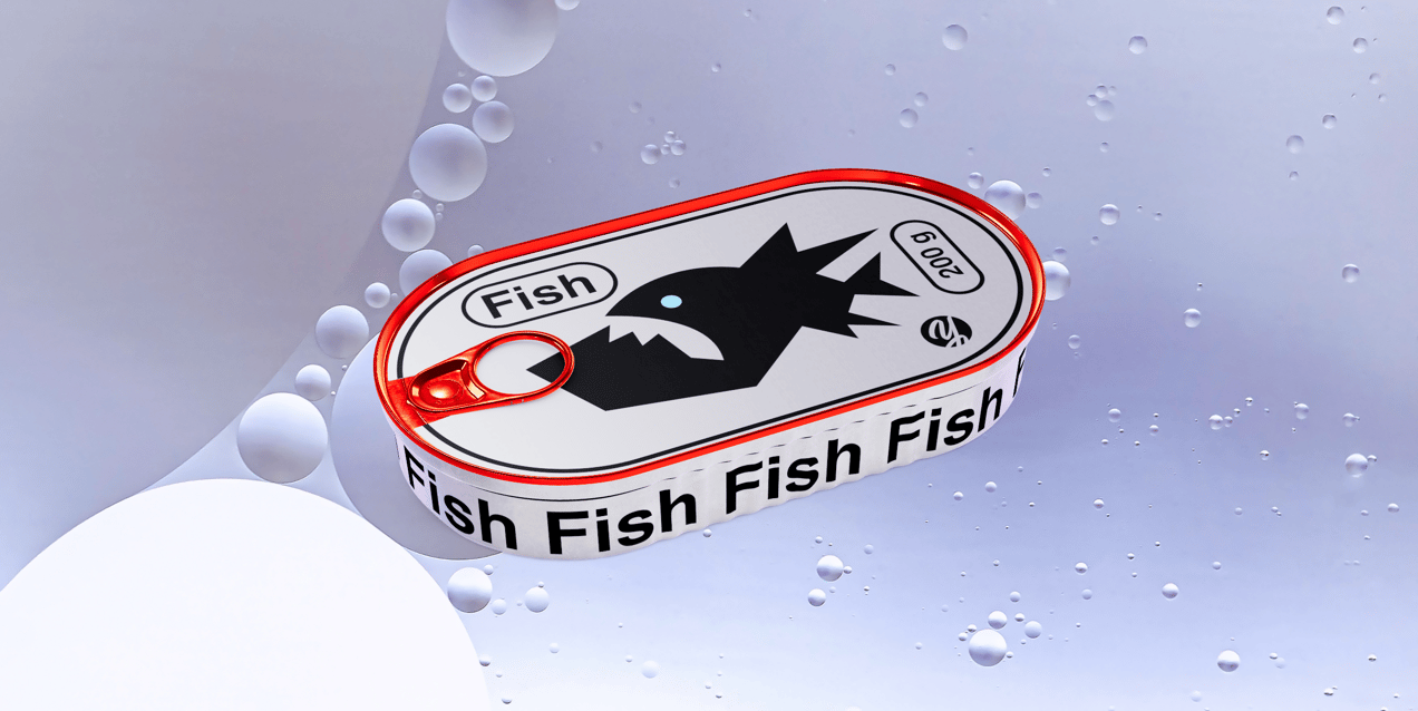 ProVisual —  200g Fish Can with Label 3D mockup and 3D model - try it now and get yours today