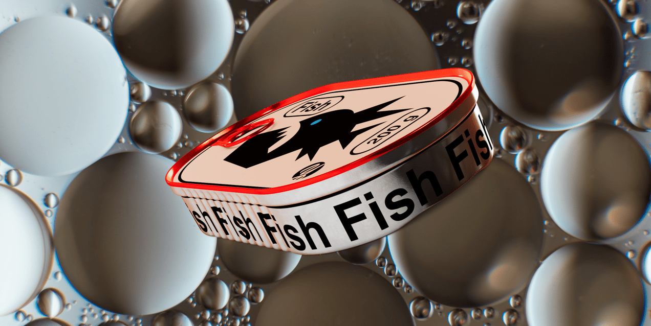 ProVisual — 200g Sardine Can with Label 3D mockup
