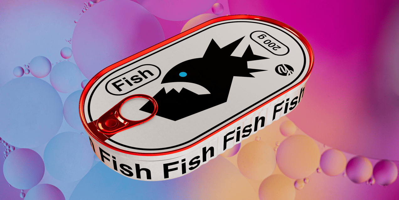 ProVisual —  200g Fish Can with Label 3D mockup and 3D model - try it now and get yours today