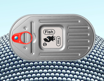 ProVisual —  200g Fish Can 3D mockup and 3D model - see every detail and customize online