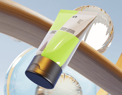 ProVisual —  30ml Cosmetic Tube 3D mockup and 3D model - visualize online now