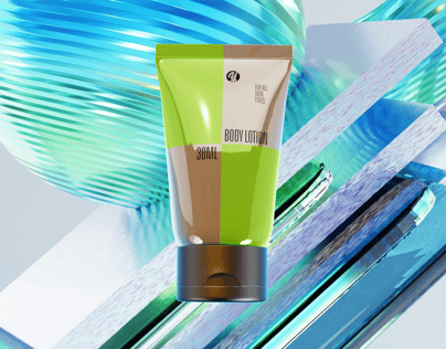 ProVisual —  30ml Cosmetic Tube 3D mockup and 3D model - visualize online now