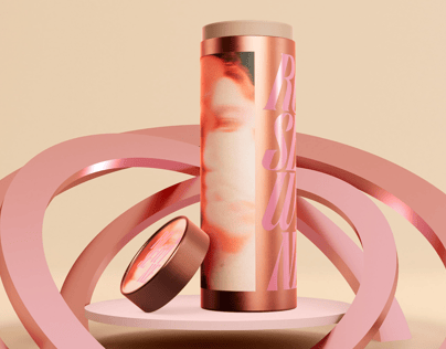 ProVisual — Opened Long Paper Tube 3D mockup