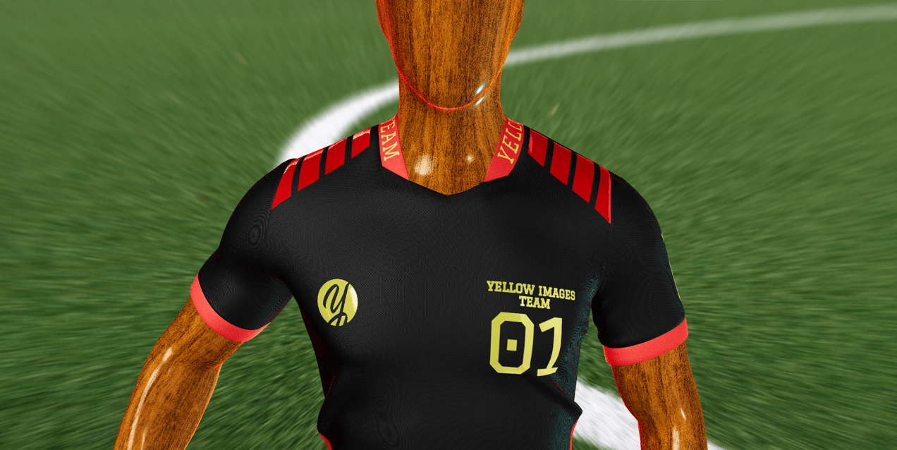 ProVisual —  Men’s Full Soccer Kit with Ball 3D mockup and 3D model - see every detail and customize online