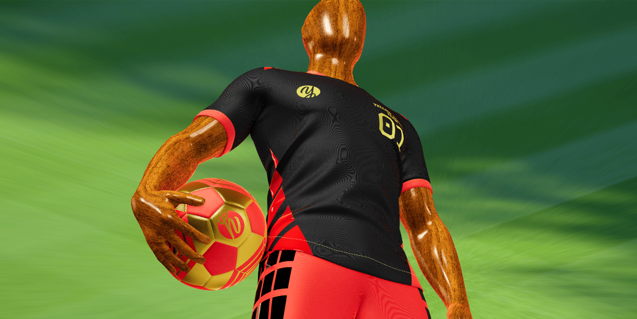 ProVisual —  Men’s Full Soccer Kit with Ball 3D mockup and 3D model - see every detail and customize online