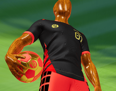ProVisual —  Men’s Full Soccer Kit with Ball 3D mockup and 3D model - see every detail and customize online
