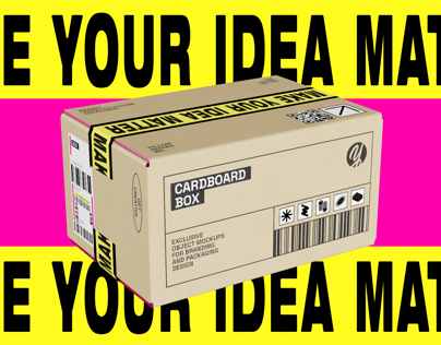 ProVisual —  Corrugated Cardboard Box 3D mockup and 3D model - create your perfect project online