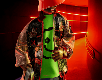Oversize Outfit with Bag and Bucket Hat 3D mockup. ProVisual