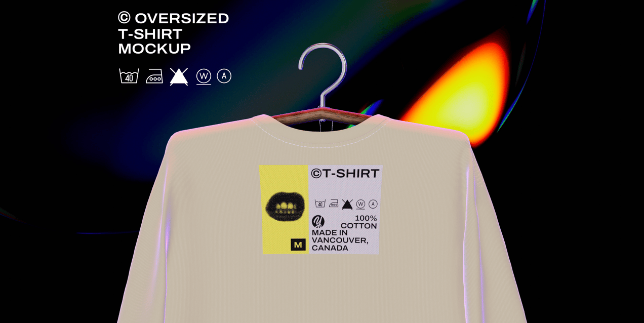 ProVisual —  T-Shirt on Hanger 3D mockup and 3D model - see every detail and customize online