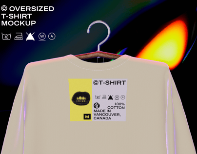 ProVisual —  T-Shirt on Hanger 3D mockup and 3D model - see every detail and customize online