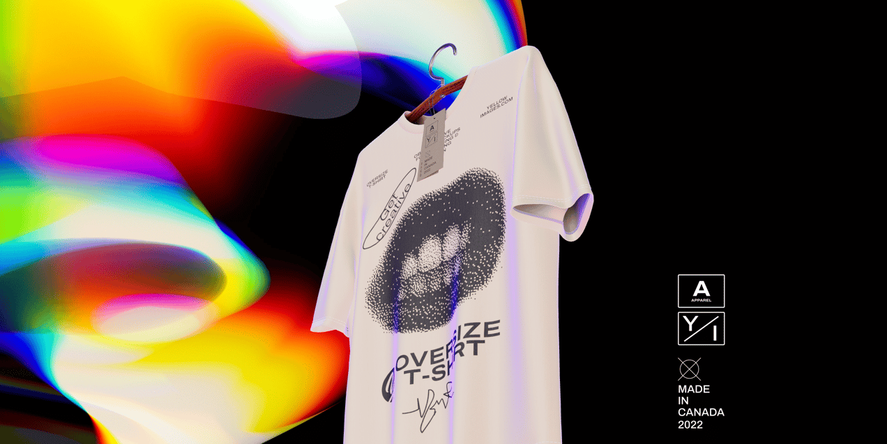 ProVisual —  T-Shirt on Hanger 3D mockup and 3D model - see every detail and customize online