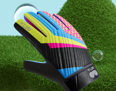 ProVisual — Soccer Goalkeeper Glove 3D mockup