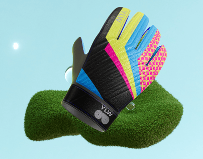 ProVisual —  Soccer Goalkeeper Glove 3D mockup and 3D model - create your perfect project online