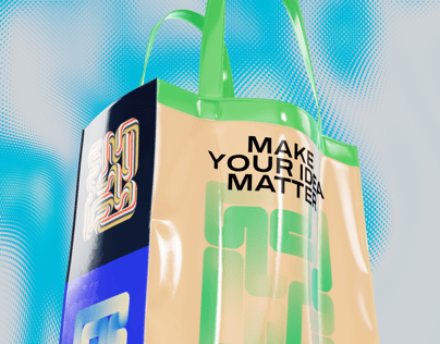 ProVisual — Plastic Shopping Bag 3D mockup