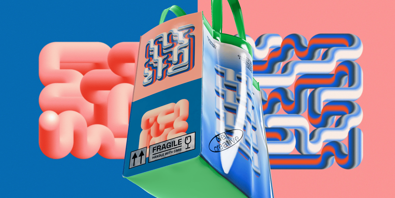 ProVisual - 3D Model & 3D Mockup of Plastic Shopping Bag - create stunning design projects online