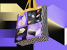 ProVisual — Textured Shopper Bag 3D mockup and 3D model - create your perfect project online