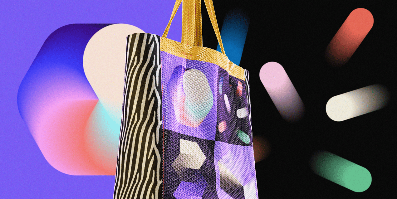 ProVisual — Textured Shopper Bag 3D mockup and 3D model - create your perfect project online