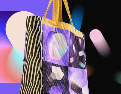 ProVisual — Textured Shopper Bag 3D mockup and 3D model - create your perfect project online