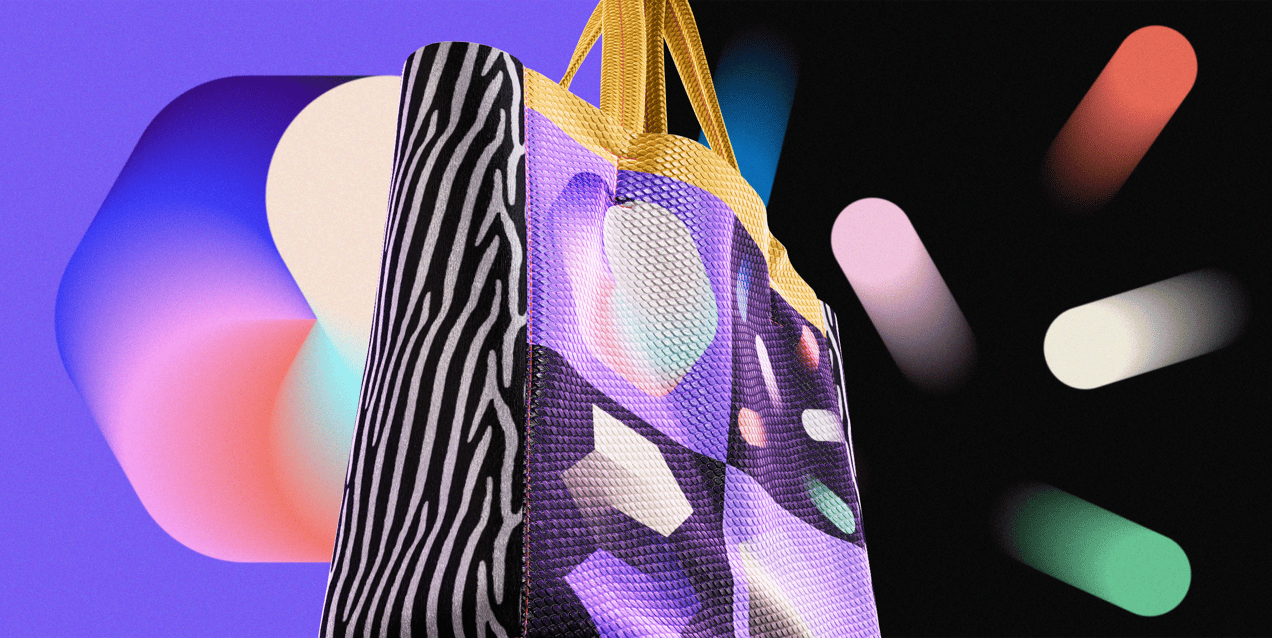 ProVisual — Textured Shopper Bag 3D mockup and 3D model - create your perfect project online