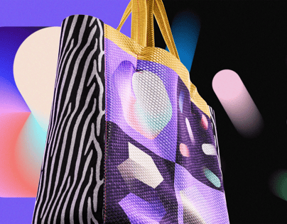 ProVisual — Textured Shopper Bag 3D mockup and 3D model - create your perfect project online