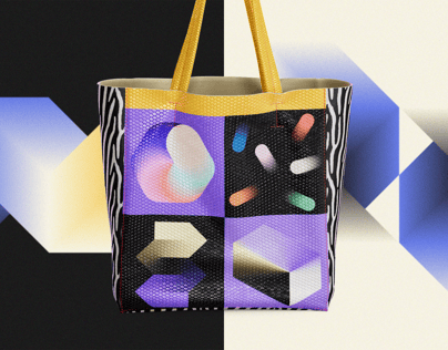 ProVisual — Textured Shopper Bag 3D mockup