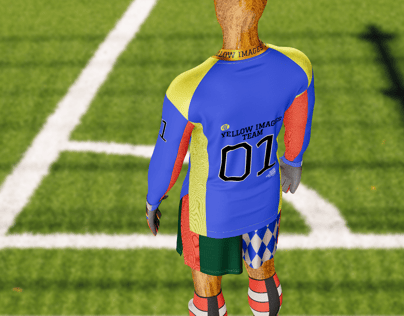 ProVisual — Men’s Full Soccer Goalkeeper Kit 3D mockup and 3D model - customize online
