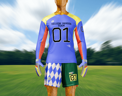 ProVisual — Men’s Full Soccer Goalkeeper Kit 3D mockup and 3D model - customize online