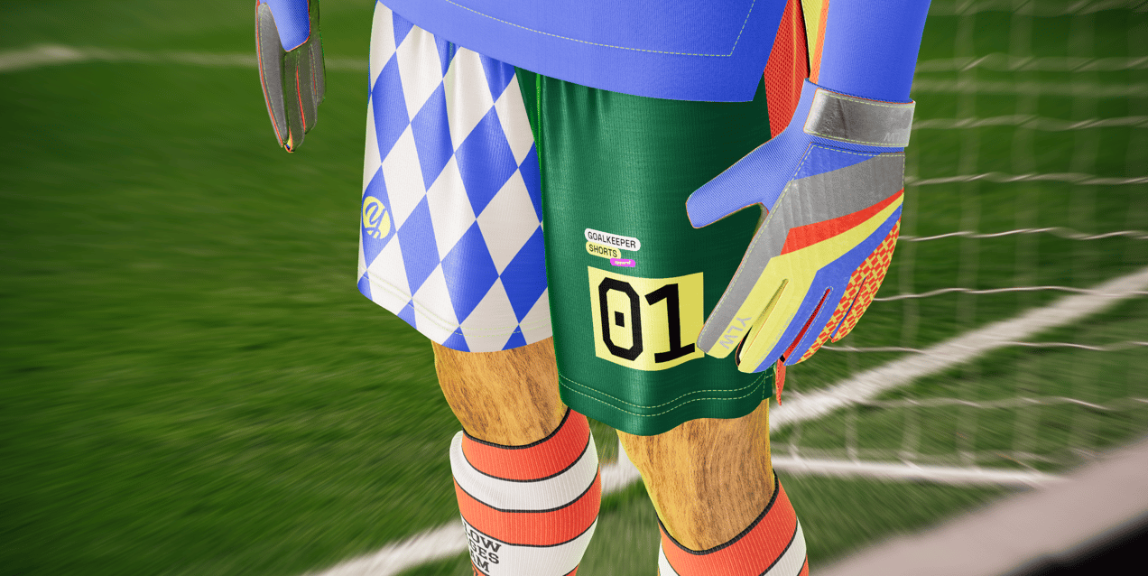 ProVisual — Men’s Full Soccer Goalkeeper Kit 3D mockup